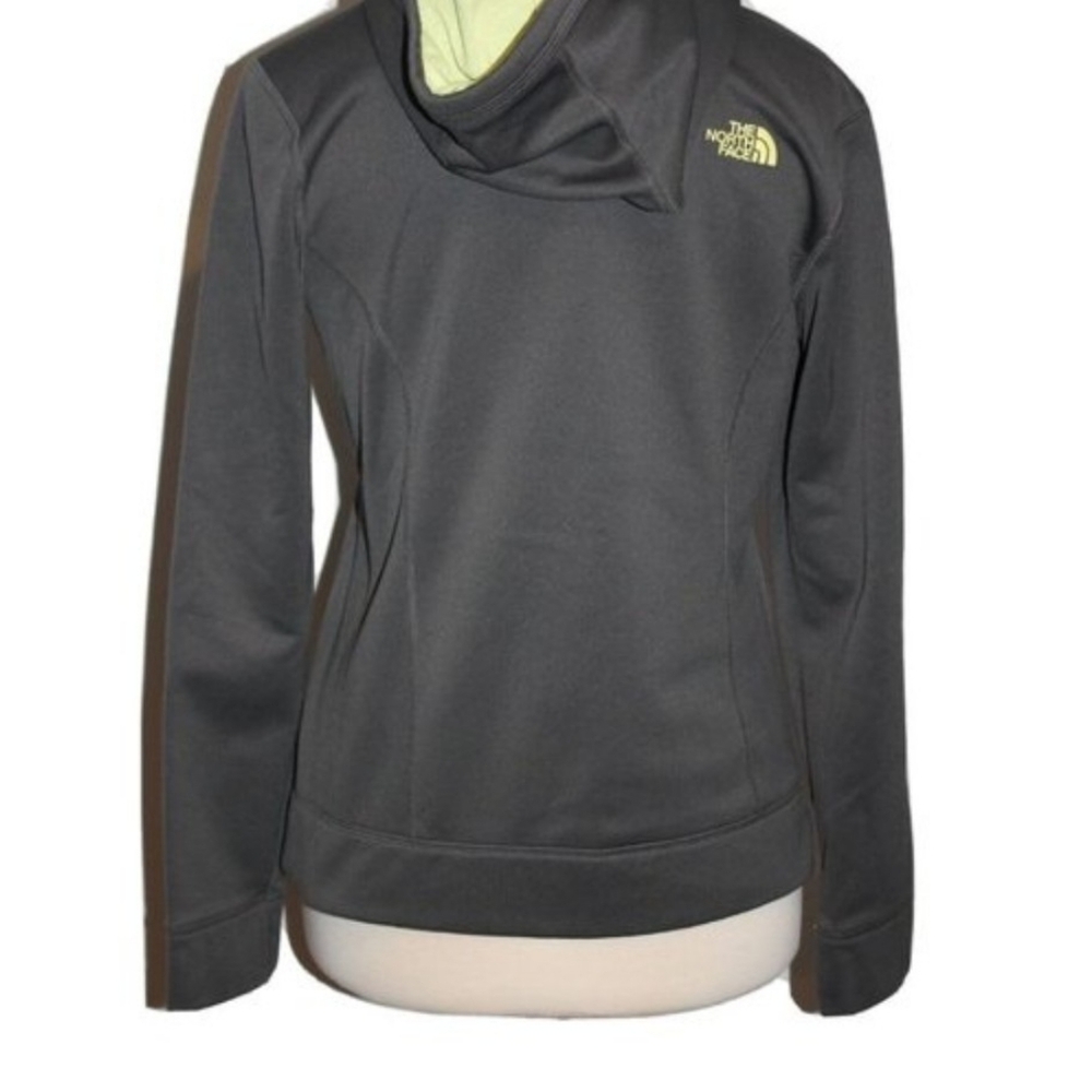 North Face Women's Medium Hoodie Gray And Yellow - Picture 2 of 13